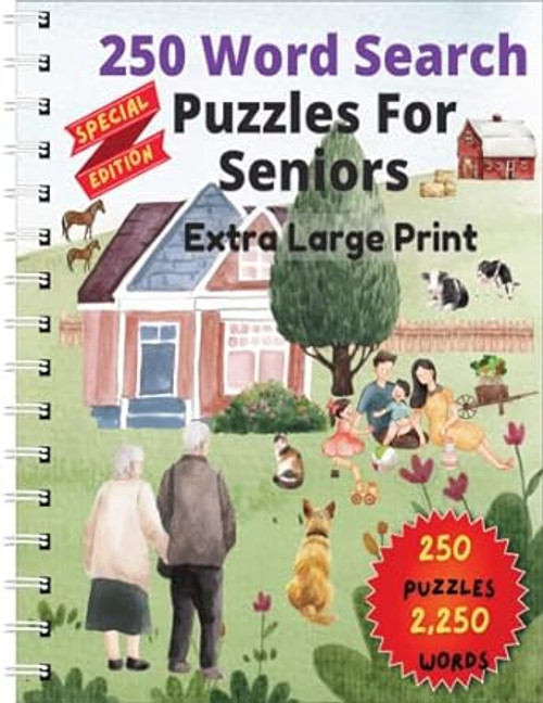 Word Search Puzzles for Seniors Extra Large Print