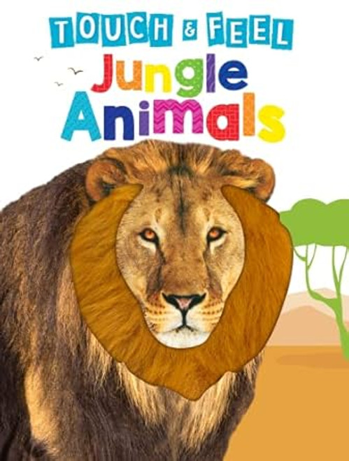 Jungle Animals Children's Touch and Feel Board Book Sensory