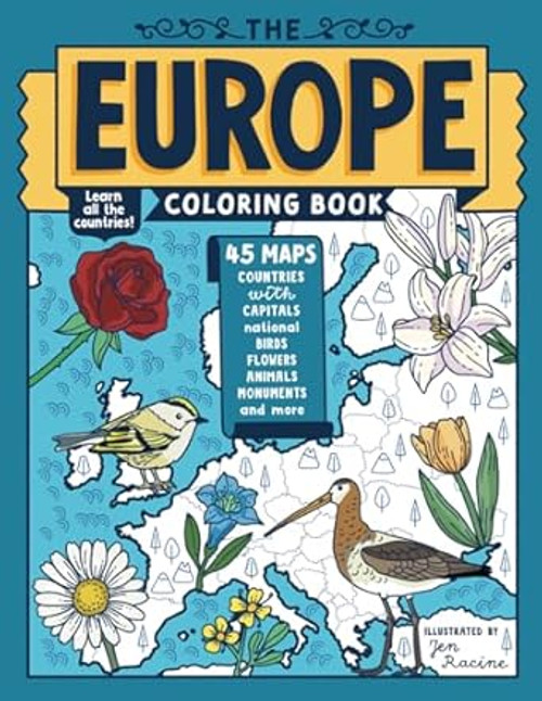 The Europe Coloring Book