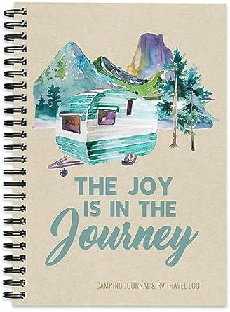 Enchanted Willow Camping Journal & RV Travel Logbook Blue