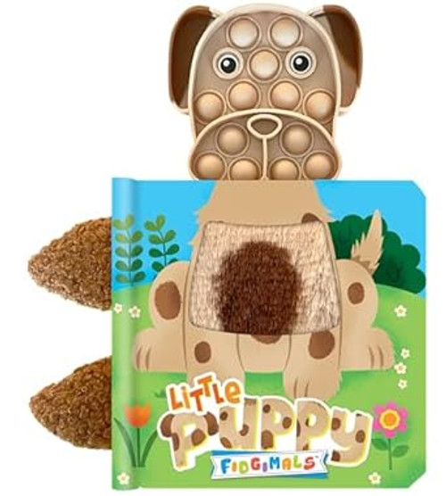Fidgimals Little Puppy Animal Baby Book | Educational Children's