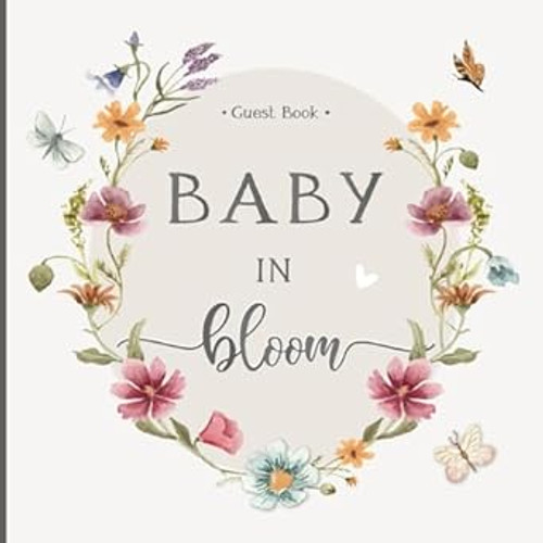 Baby In Bloom Shower Guest Book