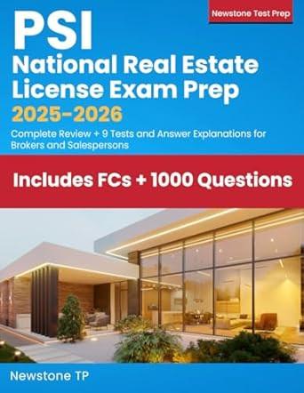 PSI National Real Estate License Exam Prep 2025-2026