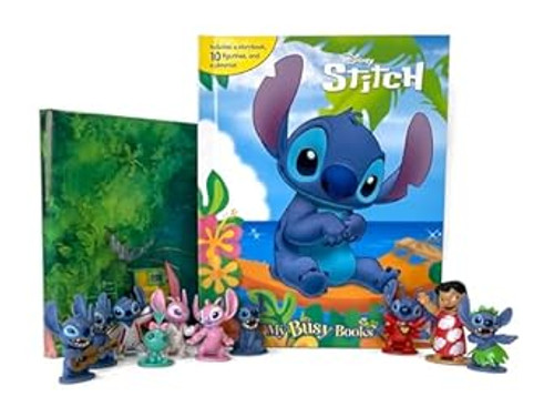 Disney Stitch My Busy Books - Storybook 10 figurines playmat