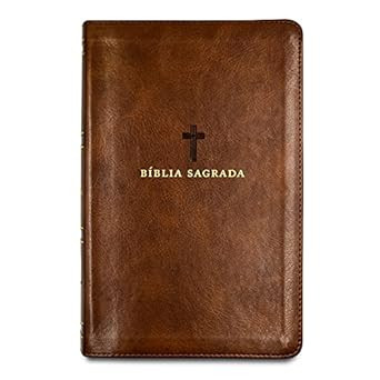 Biblia Sagrada Acf Couro Soft Marrom Letra Grande Leitura