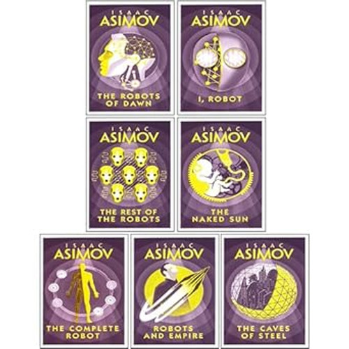 Isaac Asimov Robot Series Collection 7 Books Set