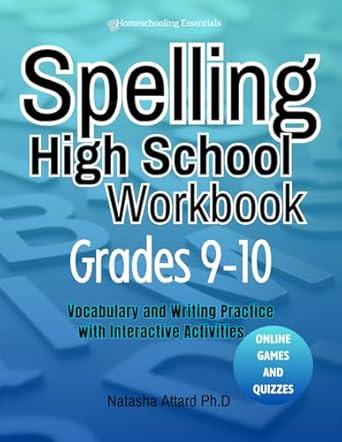 Spelling High School Workbook Grades 9-10