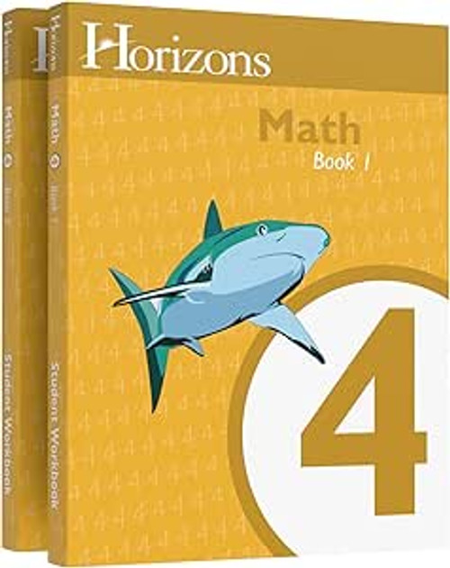 Horizons Math 4 SET of 2 Student Workbooks 4-1 and 4-2