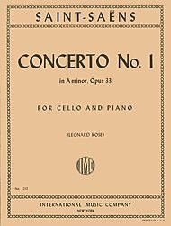 Concerto No. 1 in a Minor Opus 33 By Camille Saint-saens. Edited