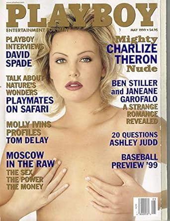 Playboy- - Back Issue - May- 1999 - Mighty Charlize Theron Nude