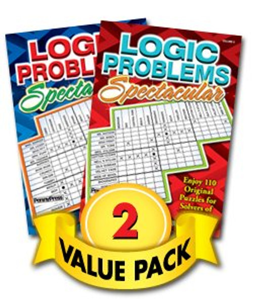 Logic Problems Spectacular Puzzles for All Ages 2 Pack