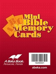 Mini ABC Bible Memory Cards Abeka Kindergarten Miniture