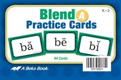 Blend Practive Cards A Abeka Kindergarten 1st and 2nd Grade