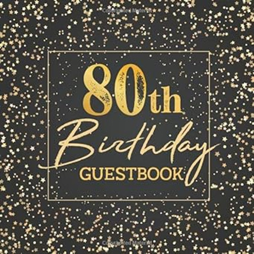 80th Birthday Guestbook