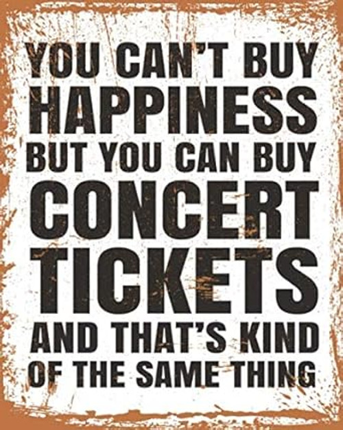 My Concert Journal - Concert Ticket Album and Logbook