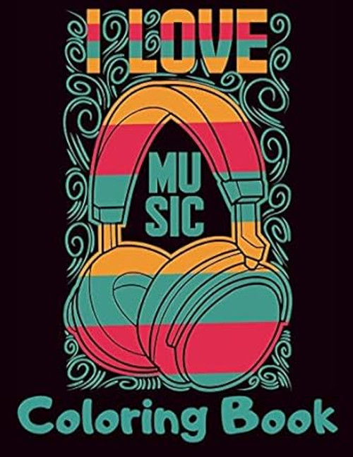I Love Music Coloring Book