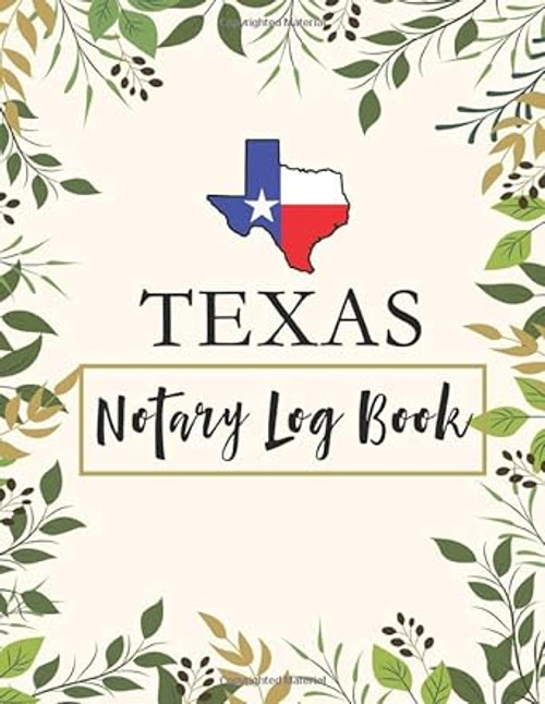 Texas Notary Log Book