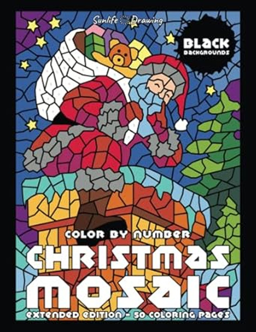 Christmas Mosaic Color By Number