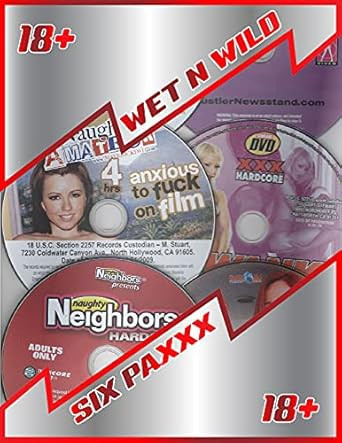 Adult Dvd Packs Wet N Wild Lot of 6