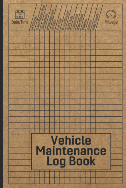 Vehicle Maintenance Log Book