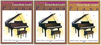 Alfred's Basic Piano Library Level 6 Books Set