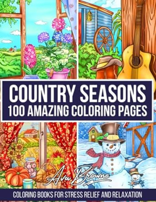 Country Seasons Coloring Book