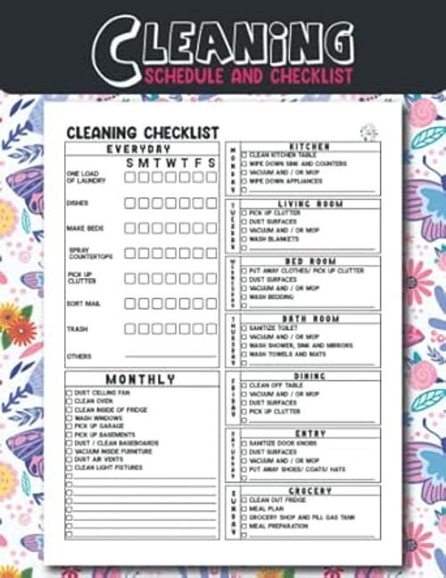 Cleaning Schedule And Checklist