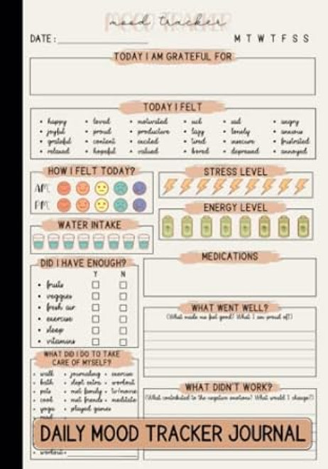 Daily Mood Tracker Journal