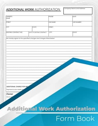 Additional Work Authorization Forms Book