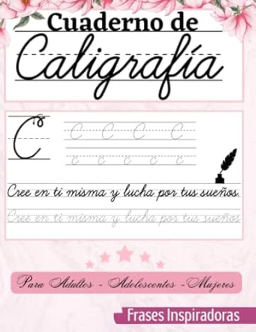 Cuaderno de Caligrafia para Adultos - Adolescentes - Mujeres