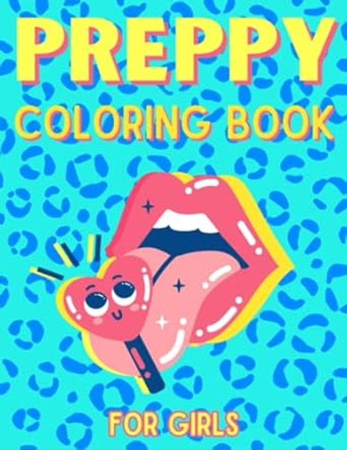 Preppy Coloring Book for Girls