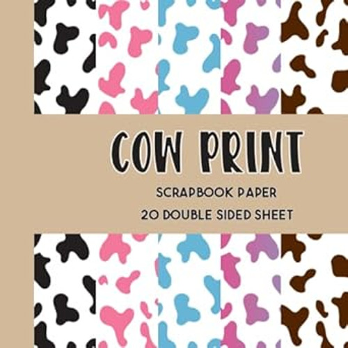 Cow Print Scrapbook Paper