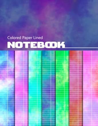 Colored Paper Lined Notebook