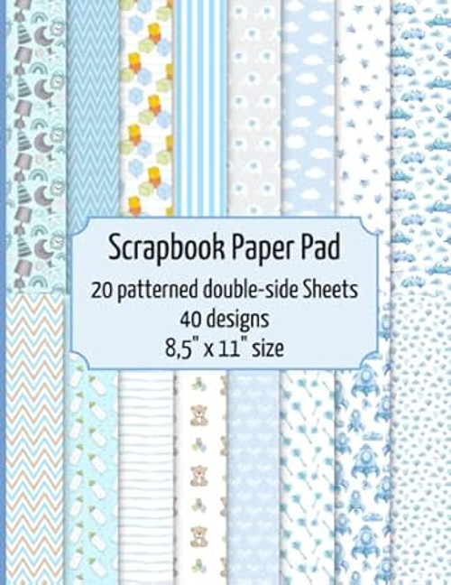 Baby Boy scrapbook paper pad