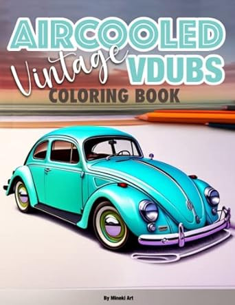 Aircooled Vintage VDubs Coloring Book