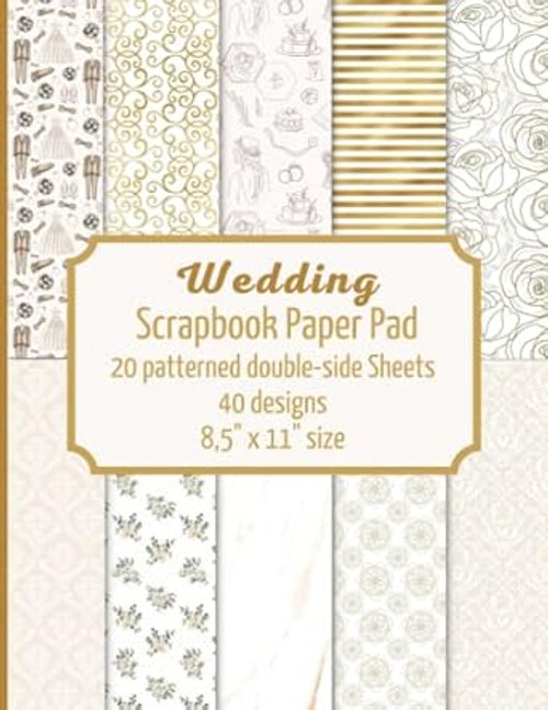 Wedding scrapbook paper pad