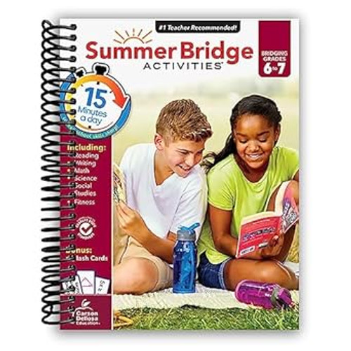 Summer Bridge Activities 6th to 7th Grade Workbooks Math
