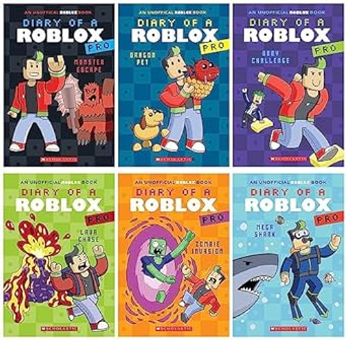 Diary of a Roblox Pro Series Total 6 Books Set Monster