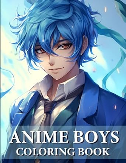 Anime Boys Coloring Book