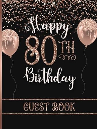 Happy 80th Birthday Guest Book