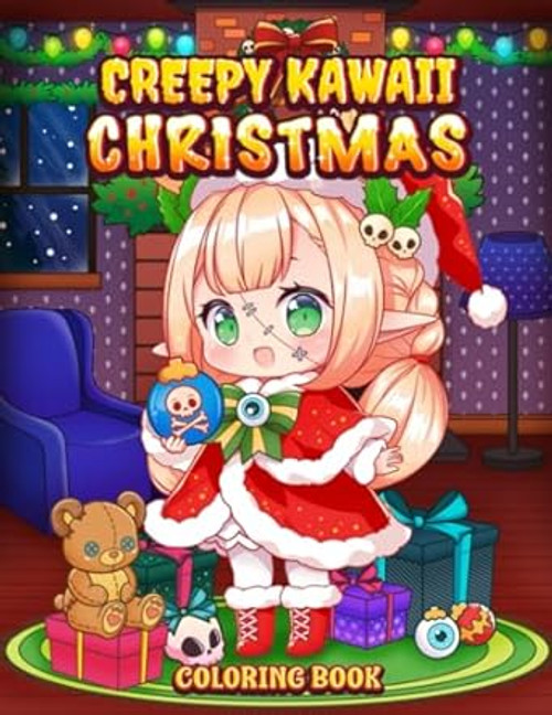 Creepy Kawaii Christmas Coloring Book
