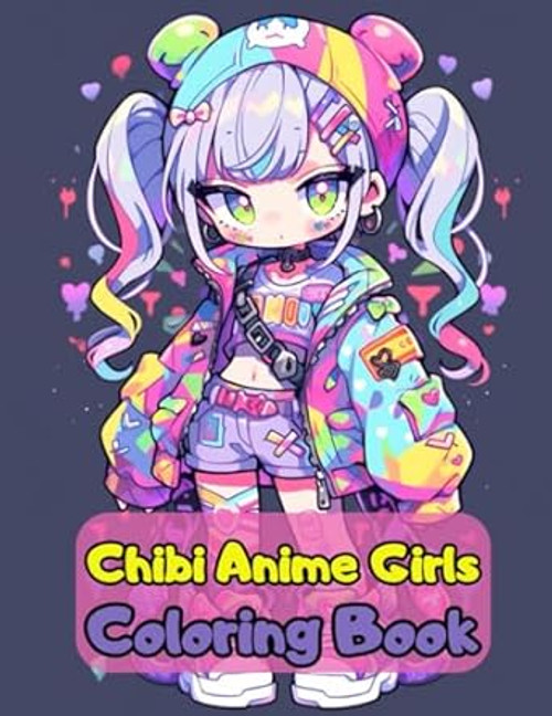 Chibi Anime Girls Coloring Book
