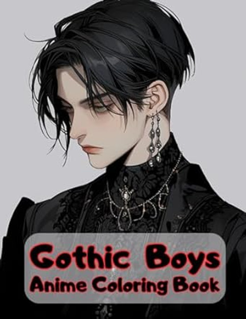 Gothic Boys Anime Coloring Book