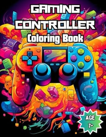 Gaming Controller Coloring Book