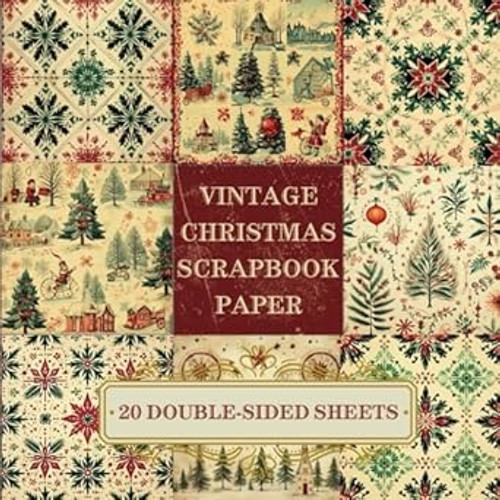 Vintage Christmas Scrapbook Paper
