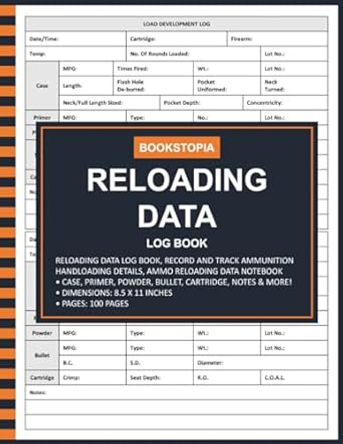 Reloading Data Log Book