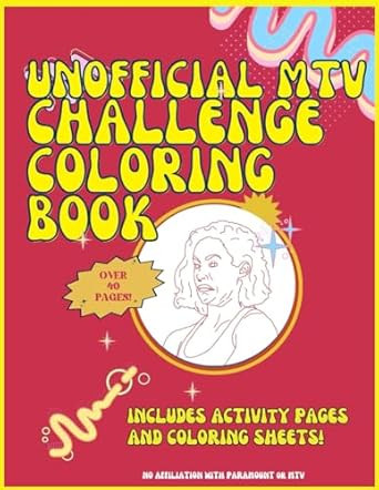 Unofficial MTV The Challenge Coloring and Activity Book