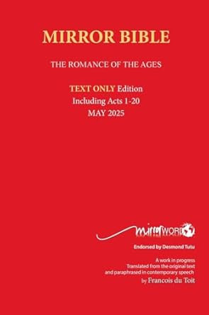 Hardback MAY 2025 Edition TEXT ONLY Mirror Bible Including ACTS