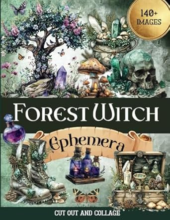 Forest Witch Ephemera to Cut out and Collage