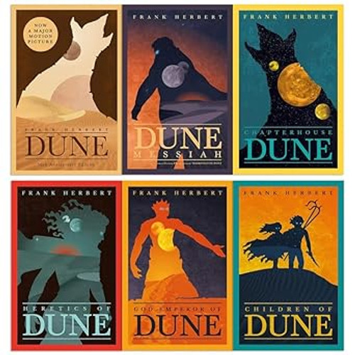 Frank Herbert Dune Series Collection 6 Books Collection 50th